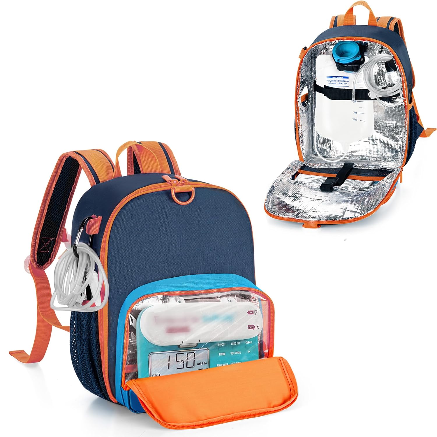 CURMIO Feeding Pump Backpack for Kangaroo Joey and EnteraLite