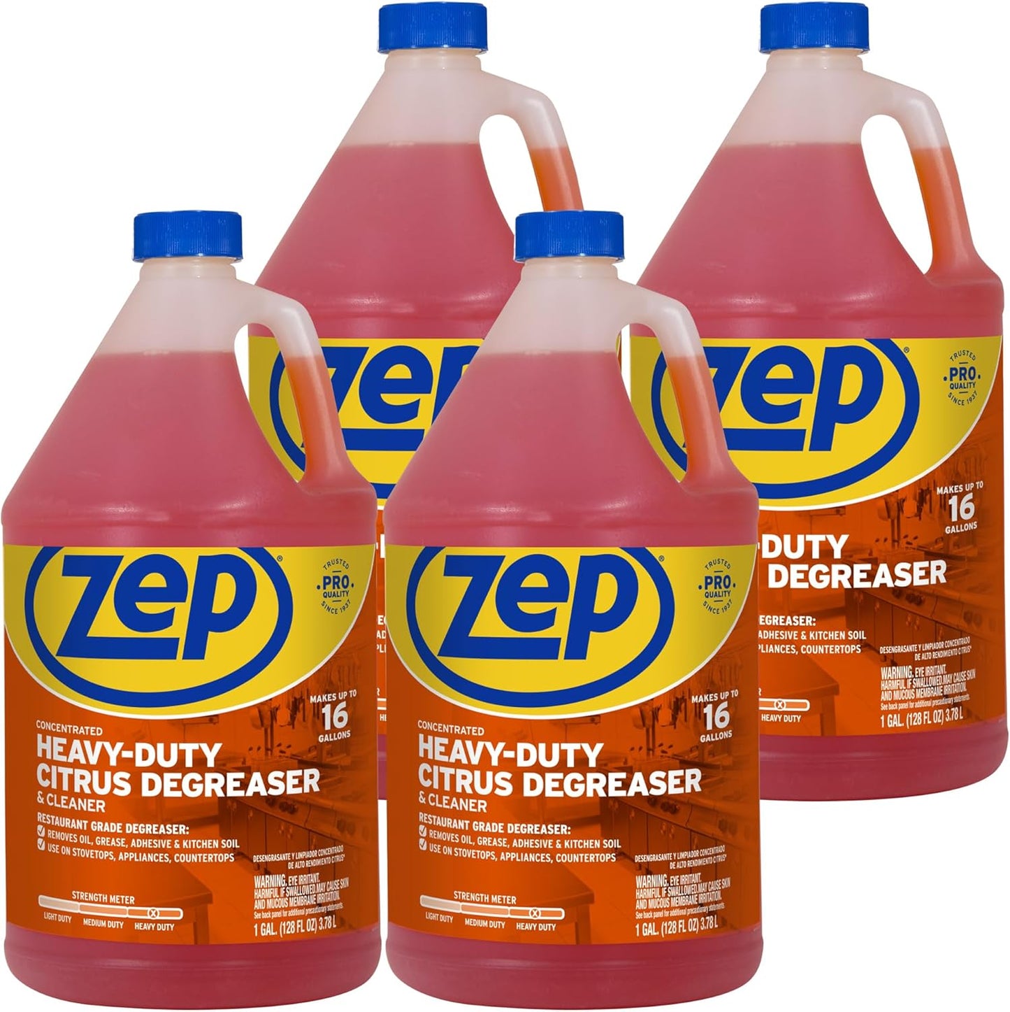 Zep Heavy-Duty Citrus Degreaser Cleaner Concentrate for Tough Jobs