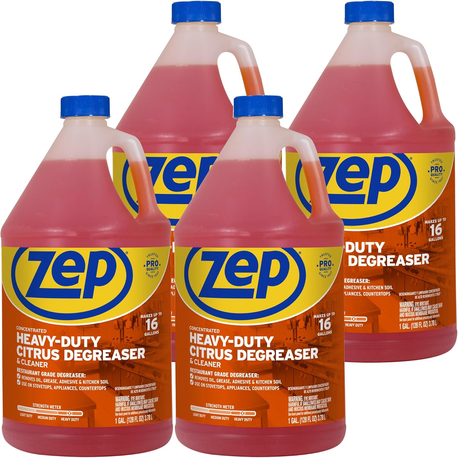 Zep Heavy-Duty Citrus Degreaser Cleaner Concentrate for Tough Jobs