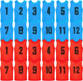 Vabean 24 Pack Nylon Mesh Scrimmage Team Practice Vests - Team Color