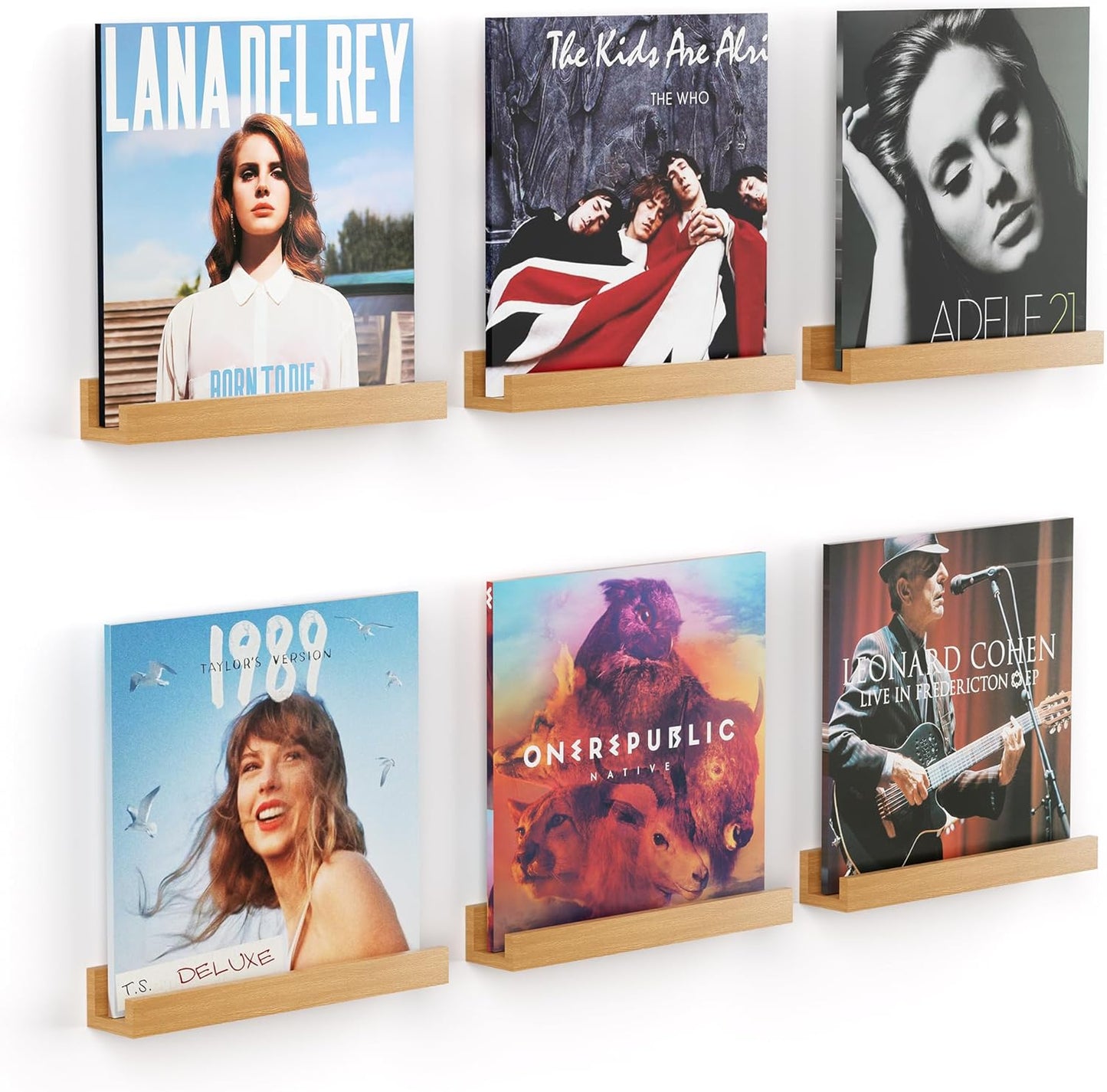 Vinyl Record Shelf Wall Mount for Stylish Home Decor Display