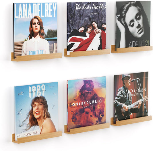 Vinyl Record Shelf Wall Mount for Stylish Home Decor Display