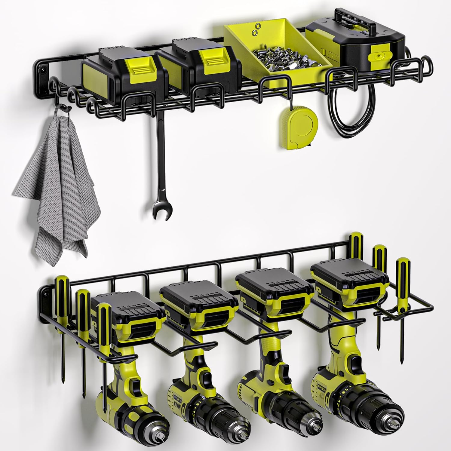 Heavy Duty Power Tool Organizer: Assembly-Free & Holds 50lbs - Ideal for Dad!