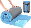 Memory Foam Camping Mattress Pad - Comfortable Portable Sleeping Pad