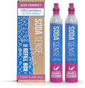 Soda Sense Easy Connect 60L CO2 Canister 2 Pack - Quick Connect