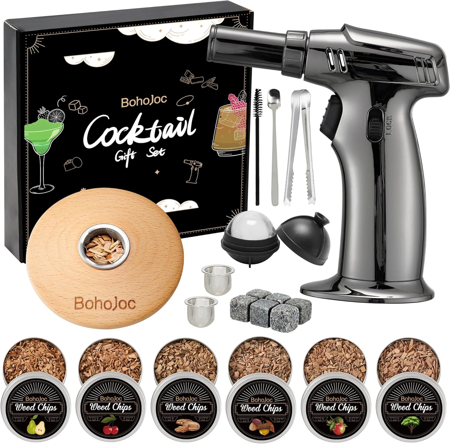 Whiskey Smoker Kit for Him - No Butane