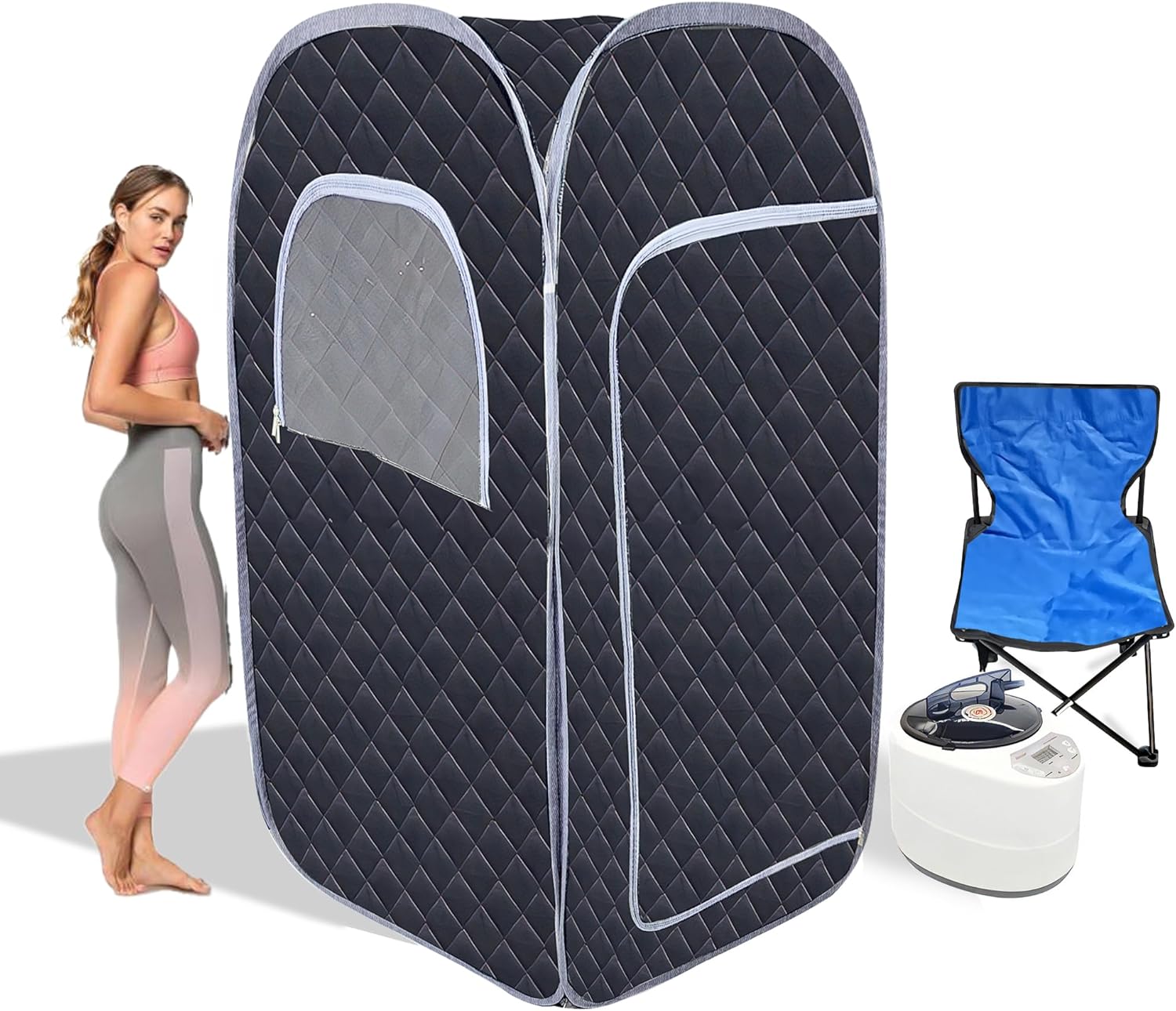 Portable Home Sauna Box with Steam Heater