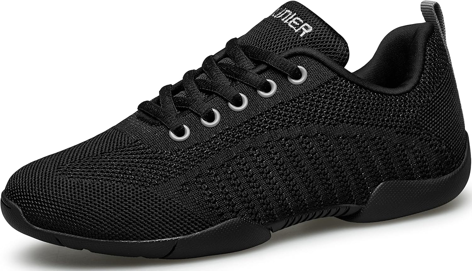 BAXINIER Girls White Cheerleading Shoes for Dance and Training