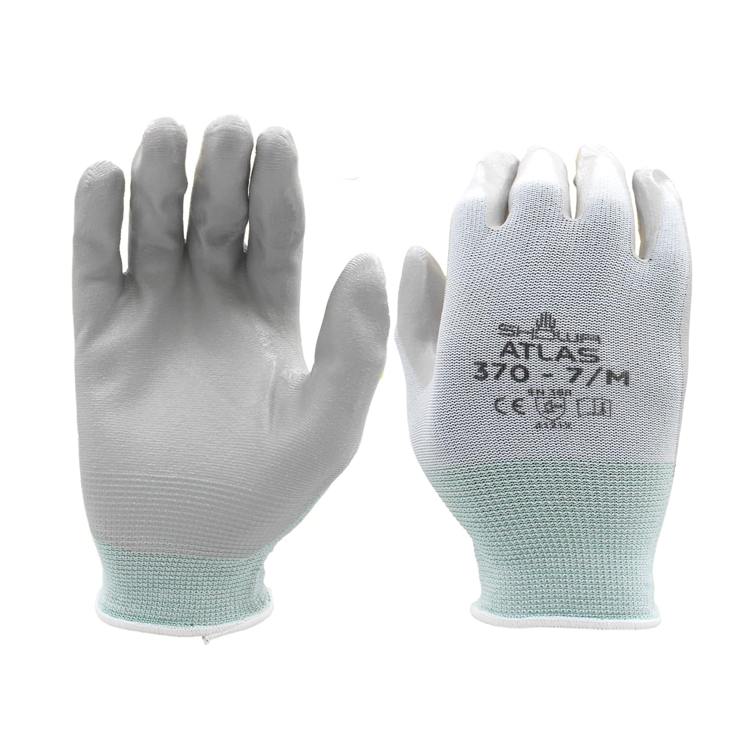 SHOWA Atlas 370 Nitrile Palm Coated Work Gloves for Comfort