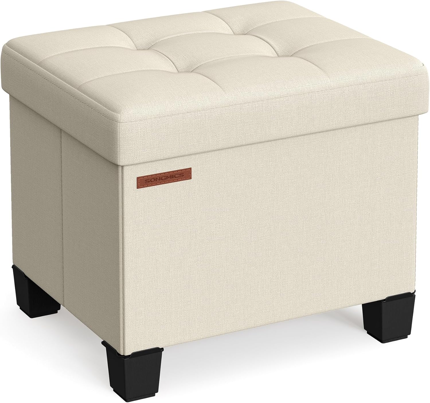 SONGMICS Storage Ottoman - Elegant Foot Rest with Extra Storage