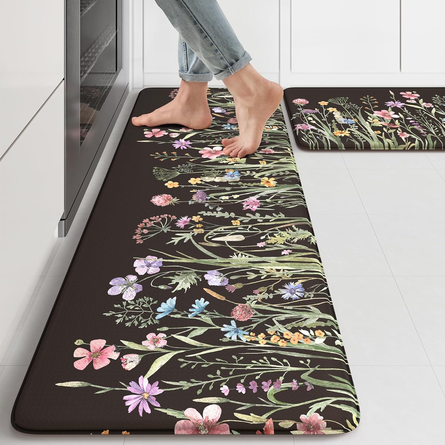 KIMODE Anti Fatigue Mats for Kitchen Floor - Cushioned Comfort