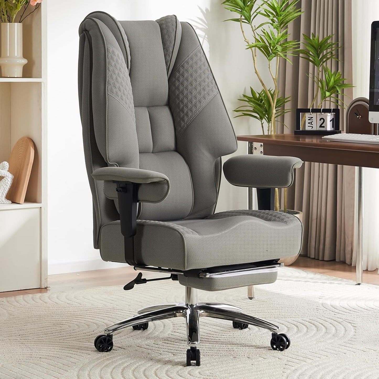 Big and Tall Office Chair with Ergonomic Design for Comfort