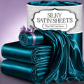 DECOLURE Satin Bed Sheets Twin Size - Silky, Wrinkle-Free Comfort