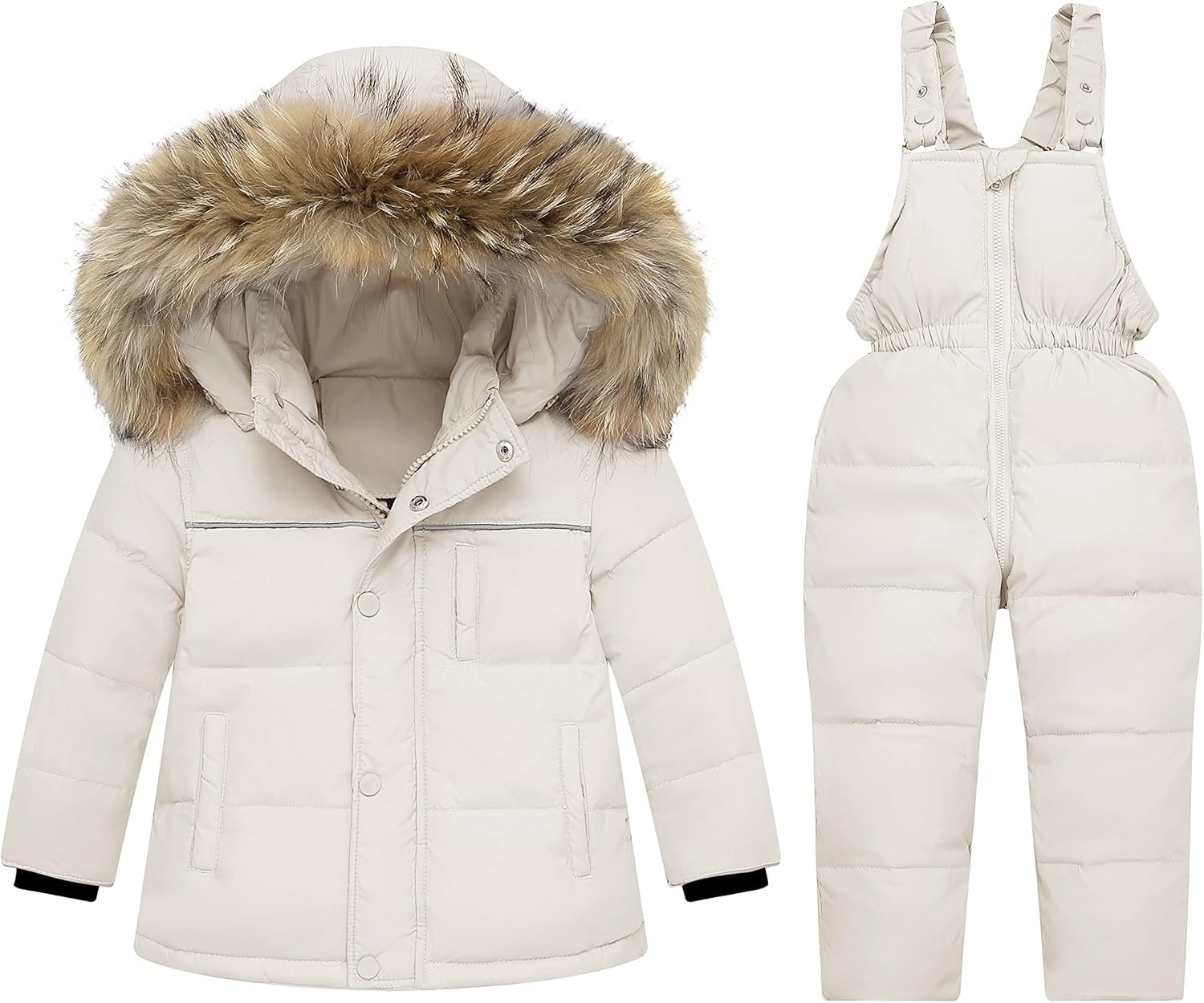 Toddler Snow Suit Winter Coat and Snow Pants Set for Kids