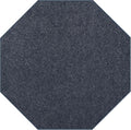 Ambiant Petrol Blue 2ft Octagon Area Rug - Soft, Stain Resistant