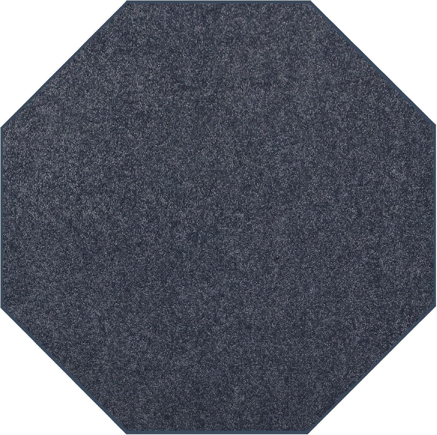 Pet Friendly Solid Color Area Rugs in Petrol Blue for Home
