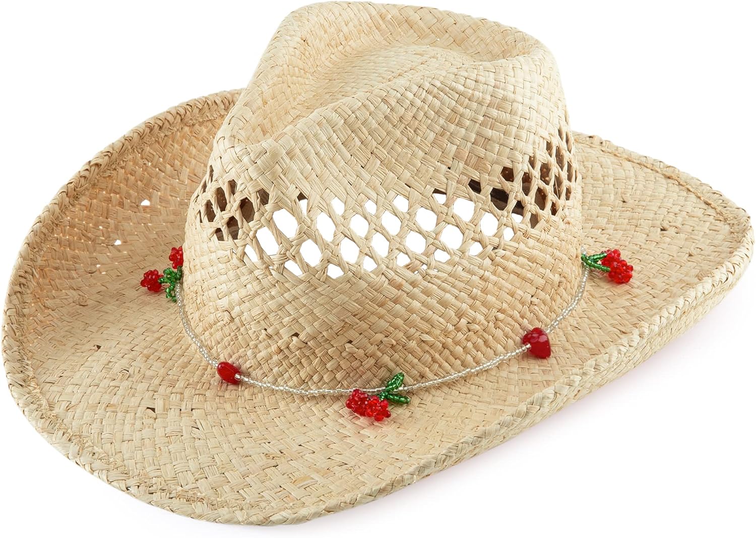 MIX BROWN Straw Cowboy Hats for Men and Women - Stylish Sun Protection