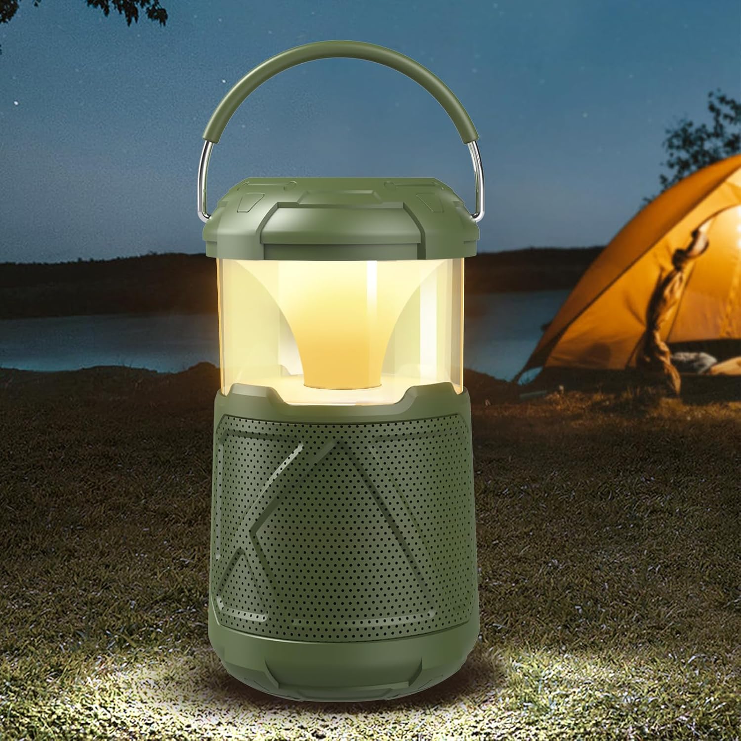 RIDALUX Waterproof Bluetooth Lantern Speaker