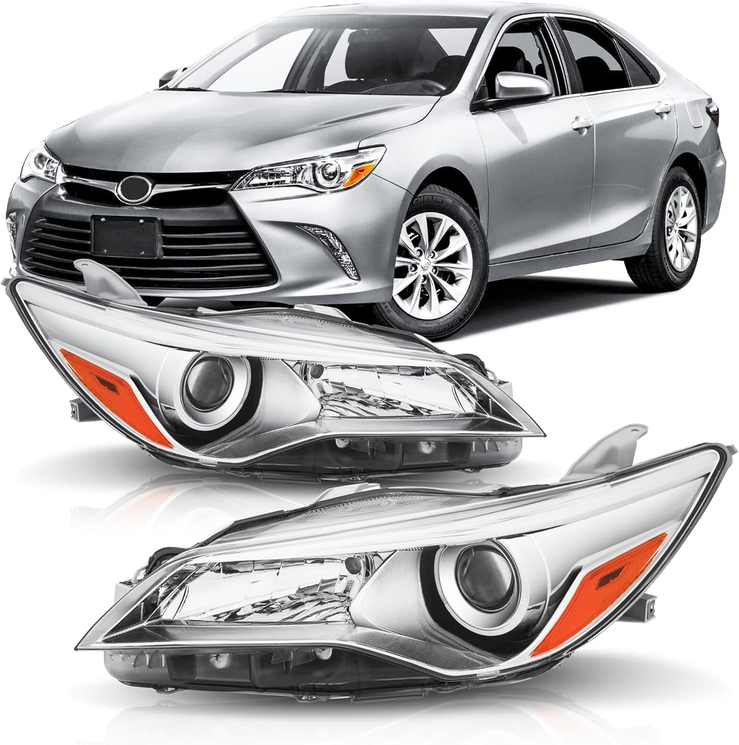 Headlights Assembly for 2015-2017 Toyota Camry LE SE XLE Models