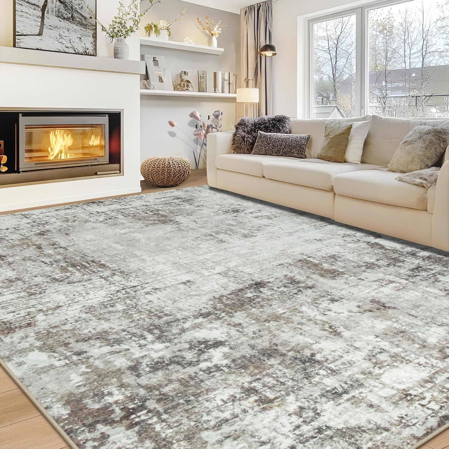 10x14 Area Rugs Large Living Room Rug Washable for Home