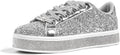 LUCKY STEP Women's Platform Glitter Sneakers - Sparkly (Style LLKK)