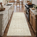 2x6 Runner Rug Machine Washable Hallway Kitchen Vintage Distressed