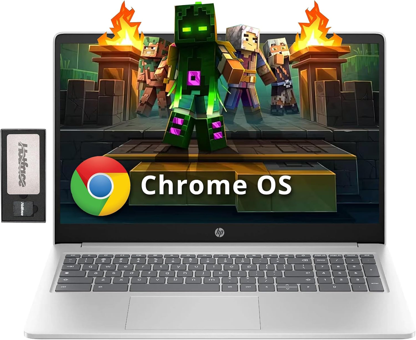 HP 15.6 HD Anti-Glare Chromebook Laptop with Docking Station