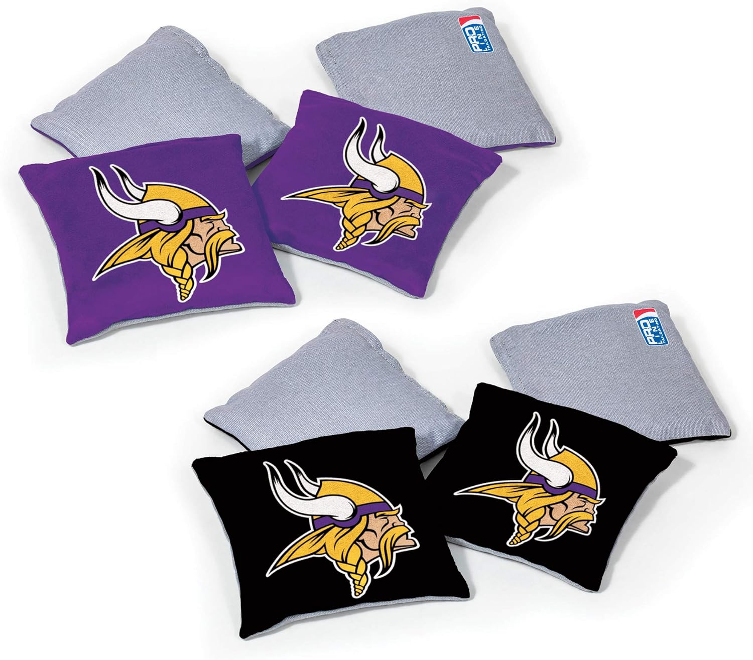 NFL Pro Football Dual Sided Bean Bags for Cornhole Set