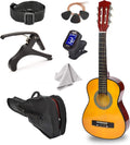 30ft Left Handed Wood Guitar for Kids and Beginners - Complete Starter
