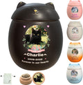 Custom Cat Urn for Ashes - Personalized Ceramic Memorial