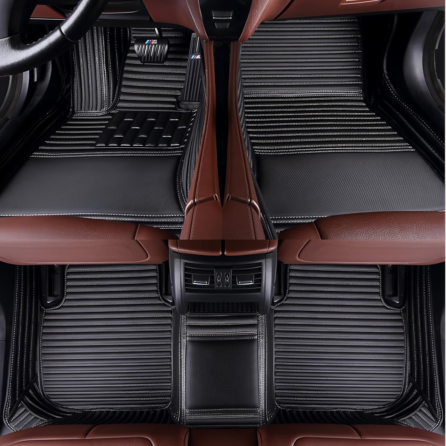 Customize All-Weather Protection Luxury Leather Floor Mats for Cars