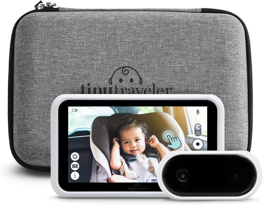 Portable Split-Screen Baby Monitor with Travel Kit