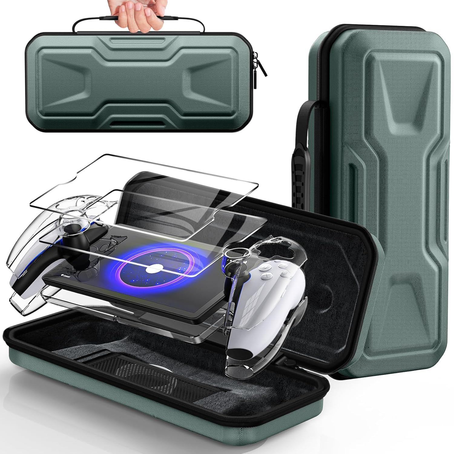 3 in 1 Accessories Bundle for Playstation Portal - Ultimate Protection