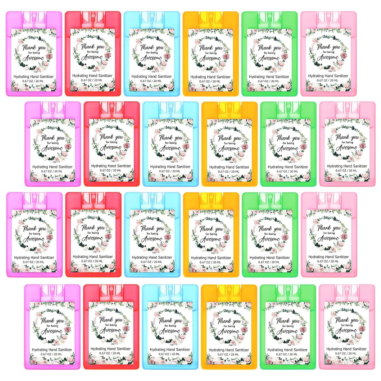 24 Pcs Hand Sanitizer Spray Bulk for Hydrating and Gifting
