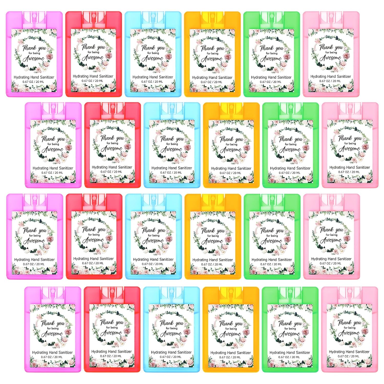 24 Pcs Hand Sanitizer Spray Bulk for Hydrating and Gifting