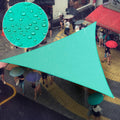 8 ft x 16 ft x 17.9 ft Waterproof Turquoise Triangle Sun Shade Sail