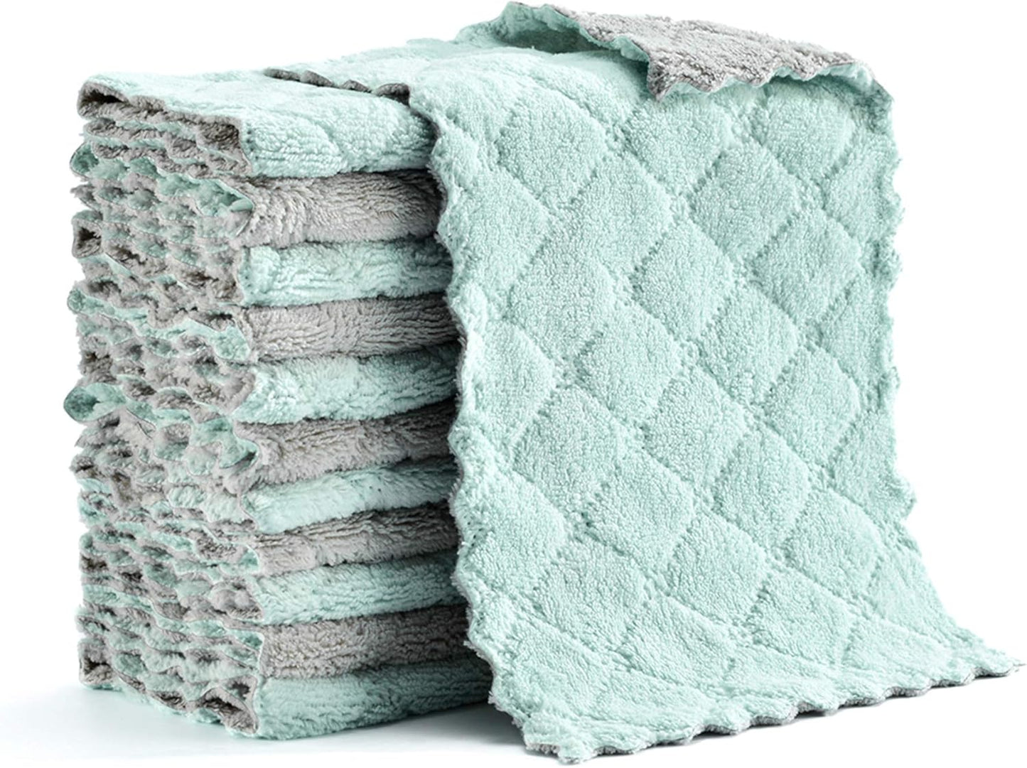 Lint-Free Hyper Absorbent Kitchen Towels x12