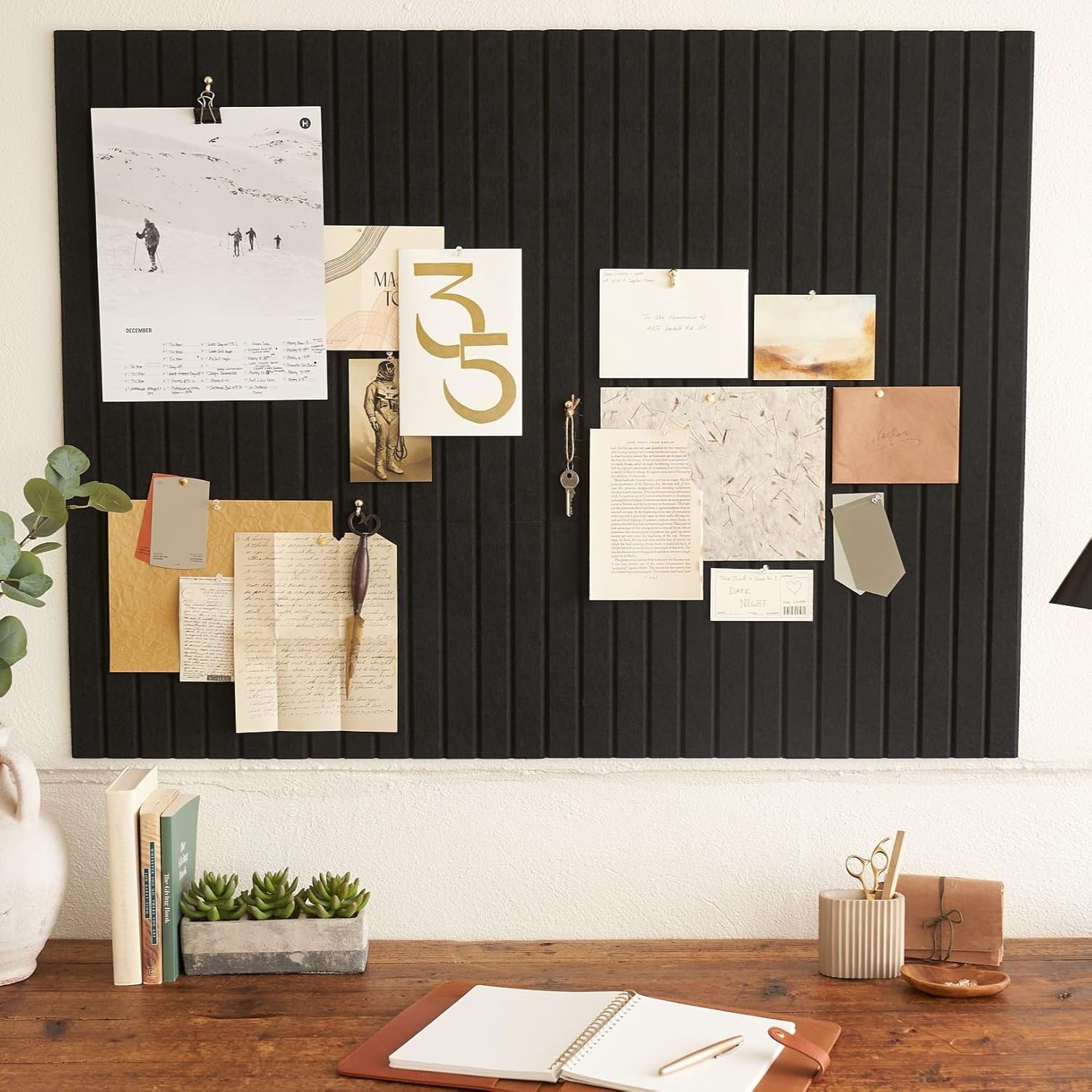 Large Felt Bulletin Board - Stylish Cork Board Alternative for Office