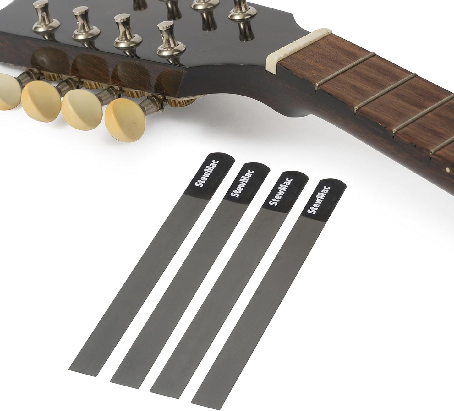 Gauged Nut Slotting File Set for Mandolin - Set of 4 Files
