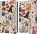 Harry Potter Leather Wallet Case for iPad Air 2 - Hogwarts Pattern
