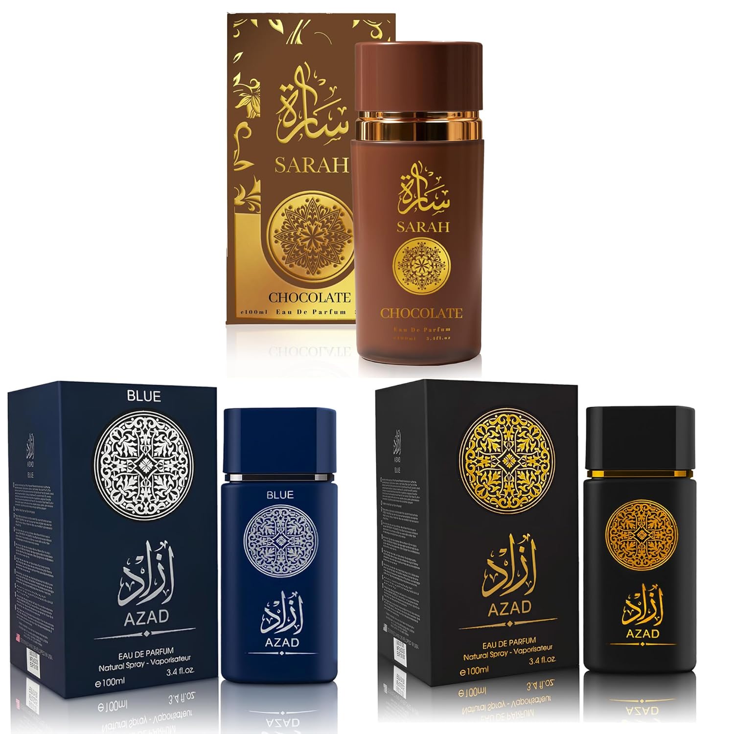 3Pack Men Colognes Combo Set for Day to Night Use Fragrances