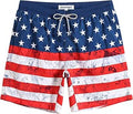 Mens Quick Dry Swim Trunks with Mesh Lining - Slim Fit Above Knee