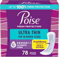 Poise Ultra Thin Incontinence Pads 6 Drop Ultimate Absorbency - Long
