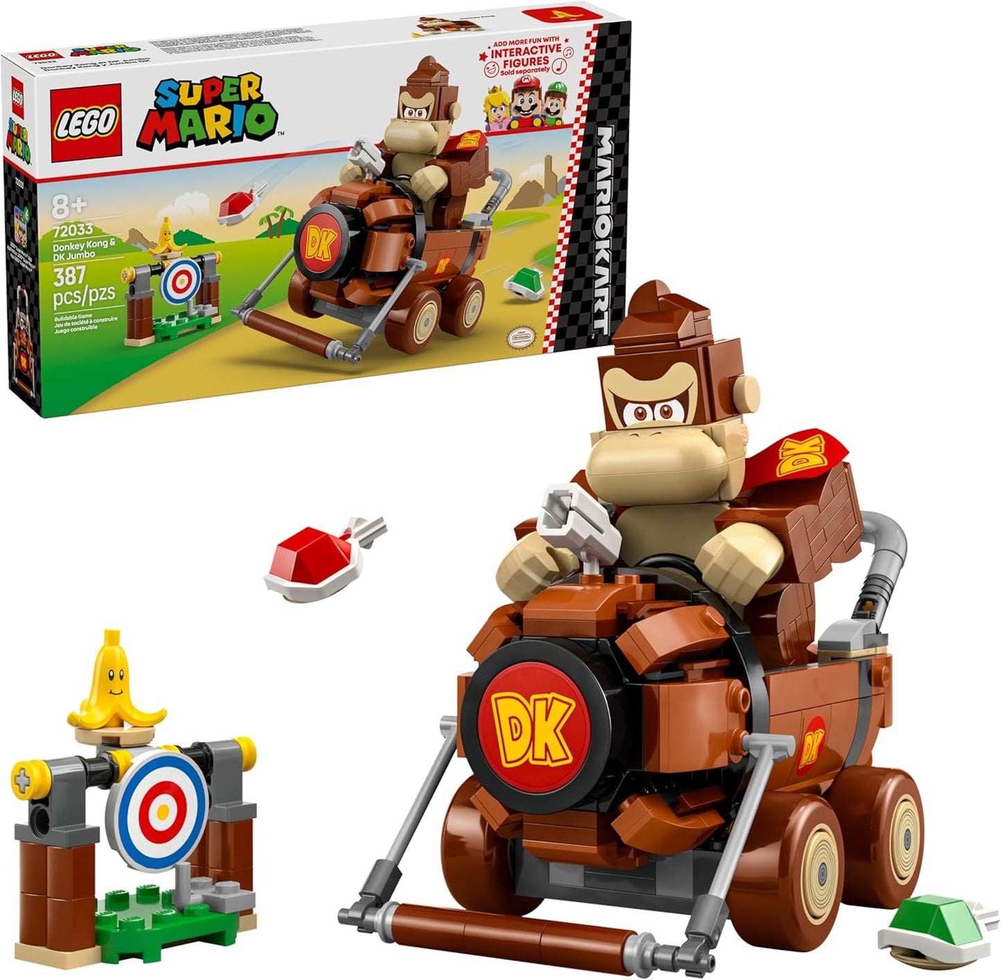 LEGO Super Mario Kart Donkey Kong DK Jumbo Toy Building Set