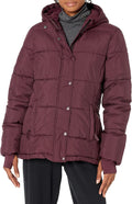 Heavyweight Quilted Long-Sleeve Hooded Puffer Coat - Warm