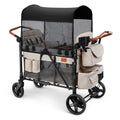 Wagon Stroller for 4 Kids - All-Terrain Foldable 4-Seater
