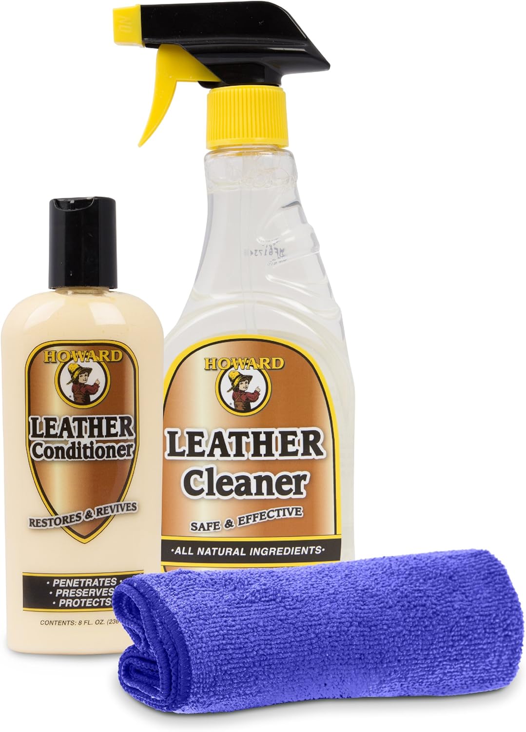 Howard Leather Care Set: Cleaner & Conditioner Kit