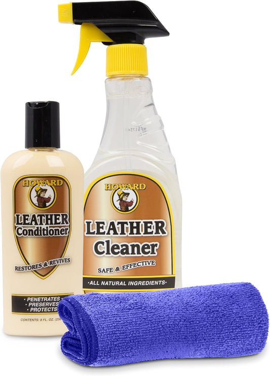 Howard Leather Care Set: Cleaner & Conditioner Kit