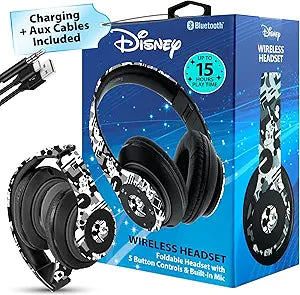 Disney Mickey Mouse Bluetooth Headphones for Kids and Adults