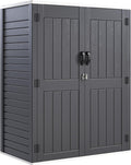 YITAHOME 59 cuft Vertical Outdoor Storage Shed for Garden Tools